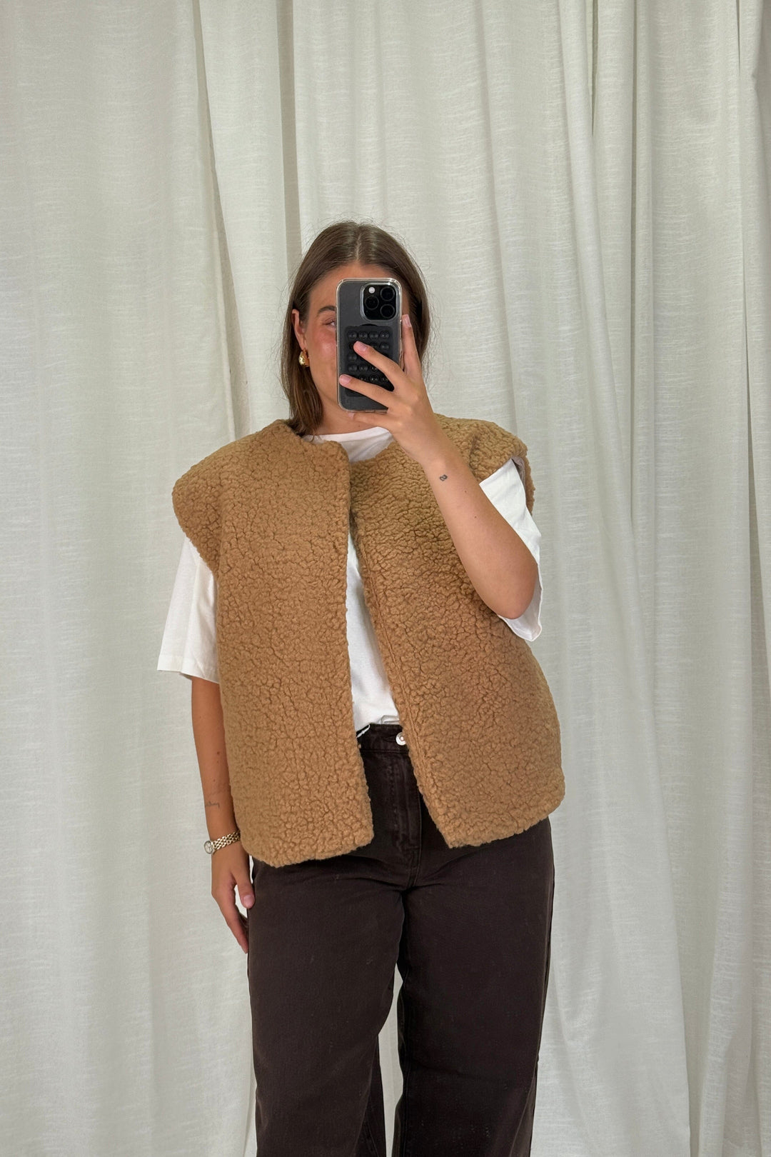 A-bee - Alicia Vest - Camel Veste