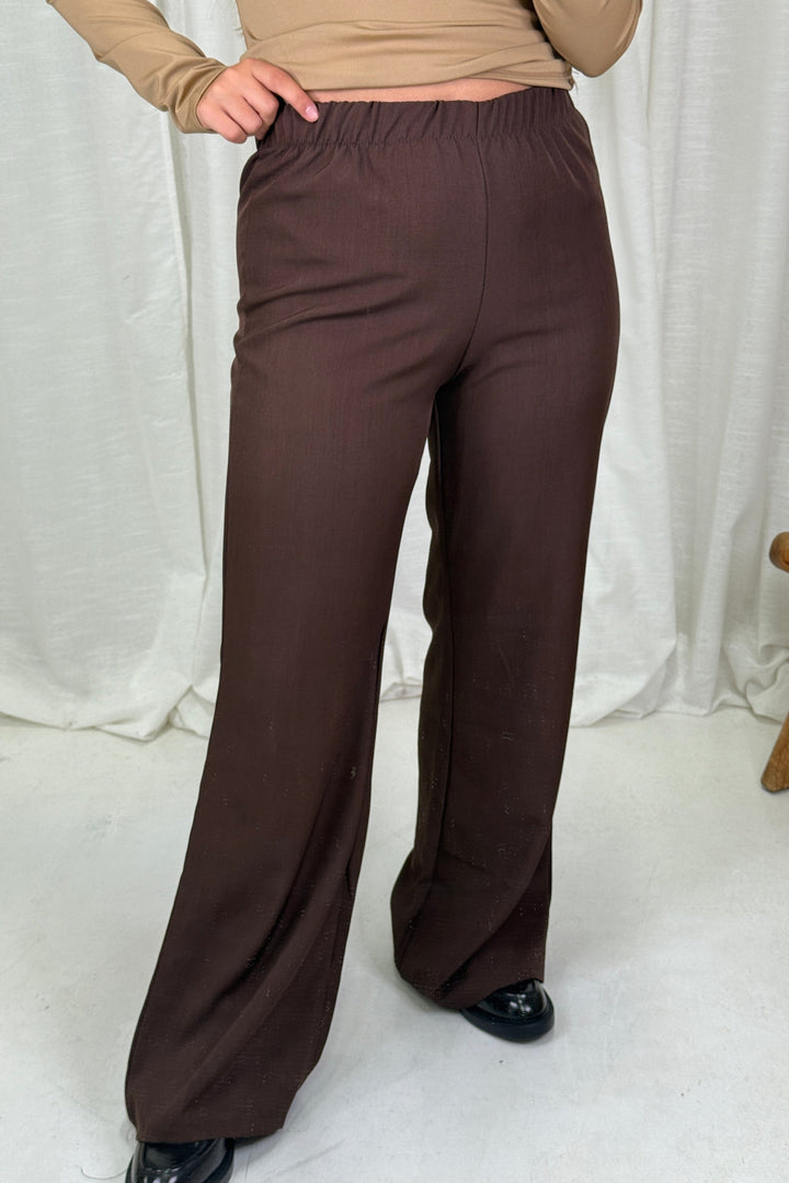 A-bee - Clarice Pants - Dark Maroon Bukser