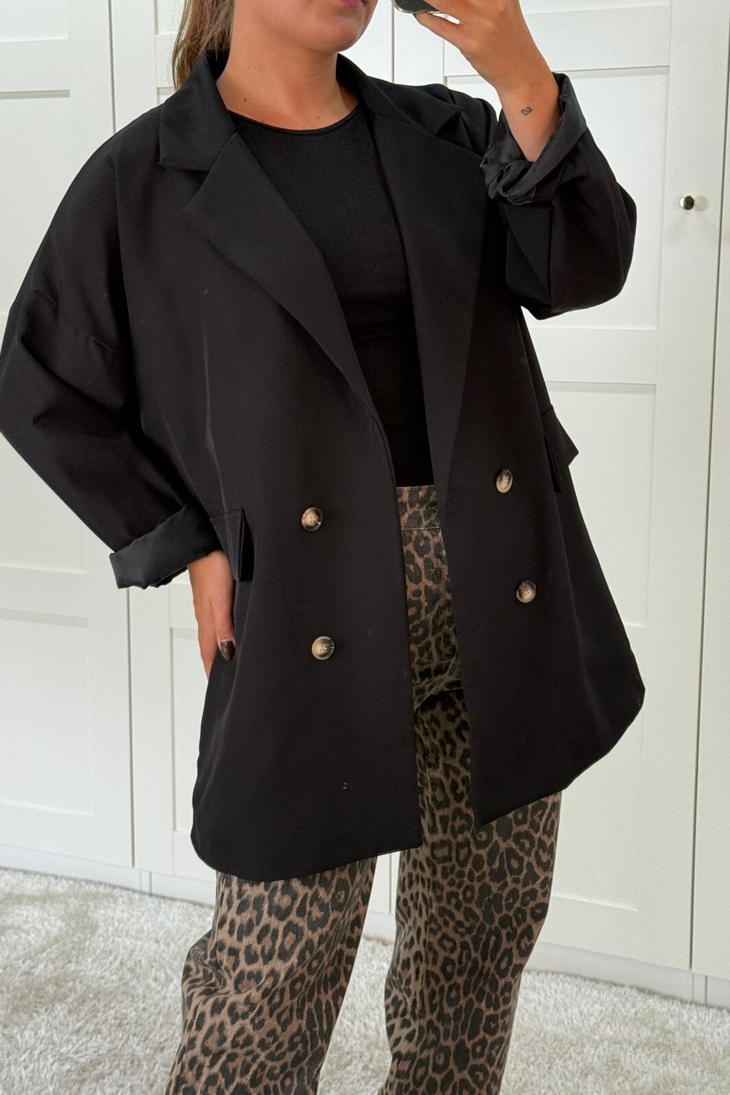 A-bee - Daphne Blazer - Black Blazere