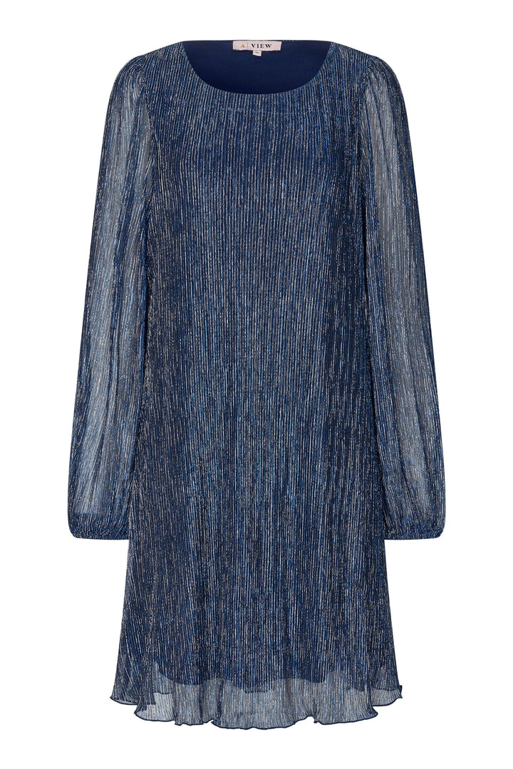 A-View - Fiba Dress - 281 Blue Kjoler