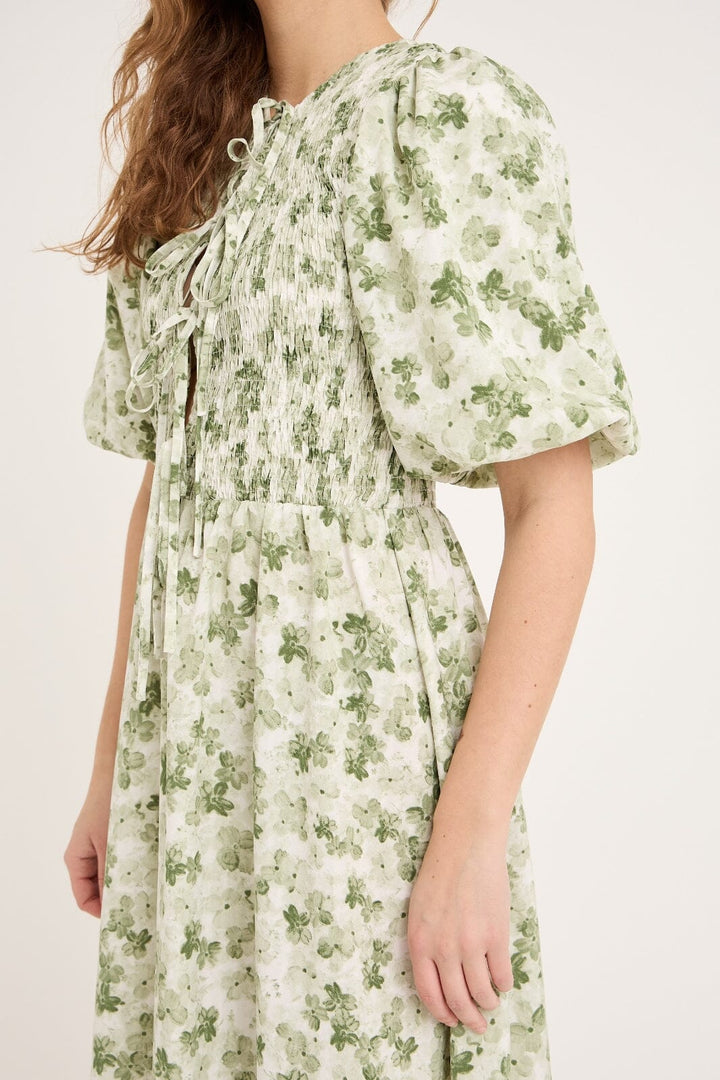 A-View - Tabita Dress AV5010 - 122 - Green/White