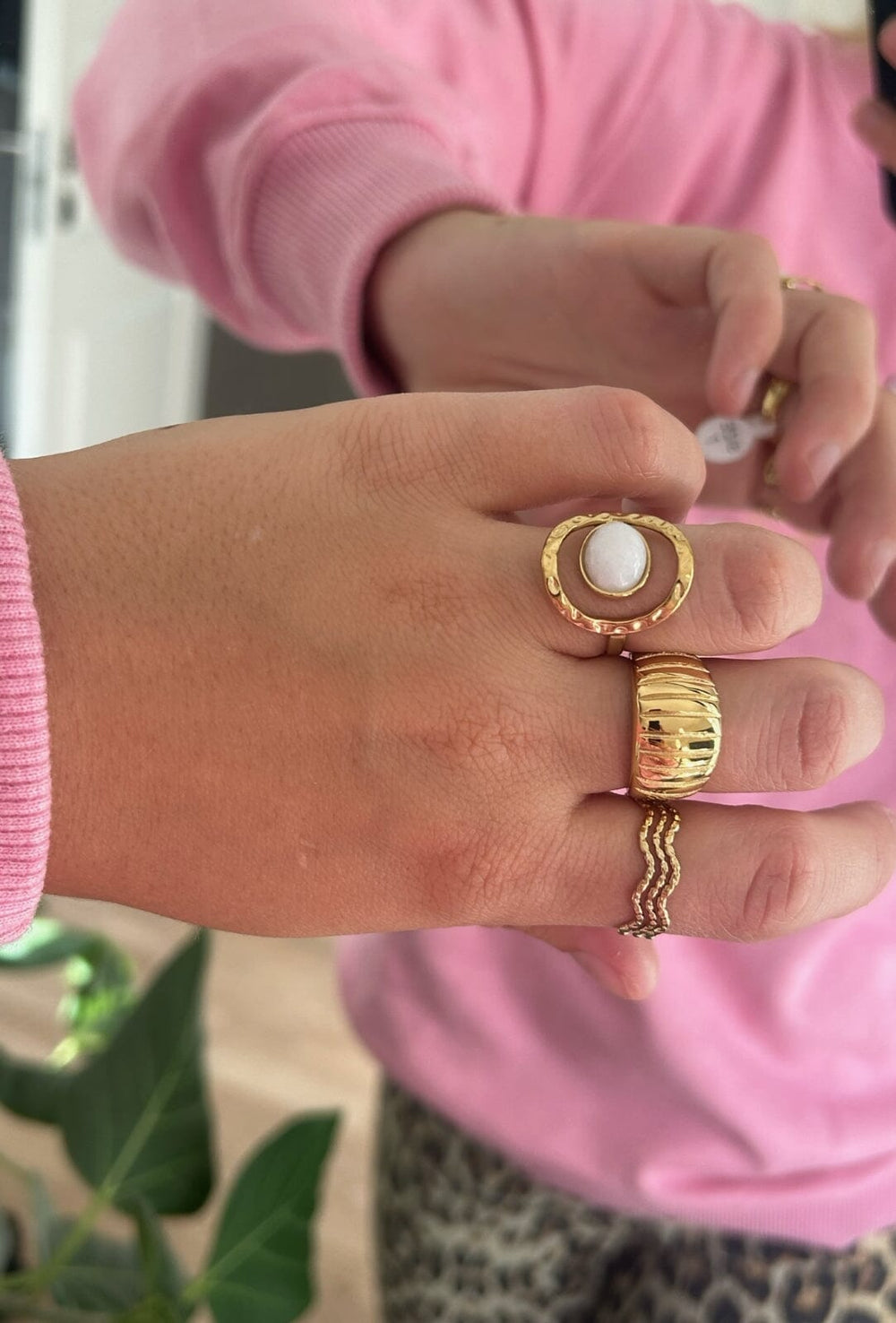 Anobel Copenhagen - Stainless Steel Ring BAS090150-1 - Golden Ringe