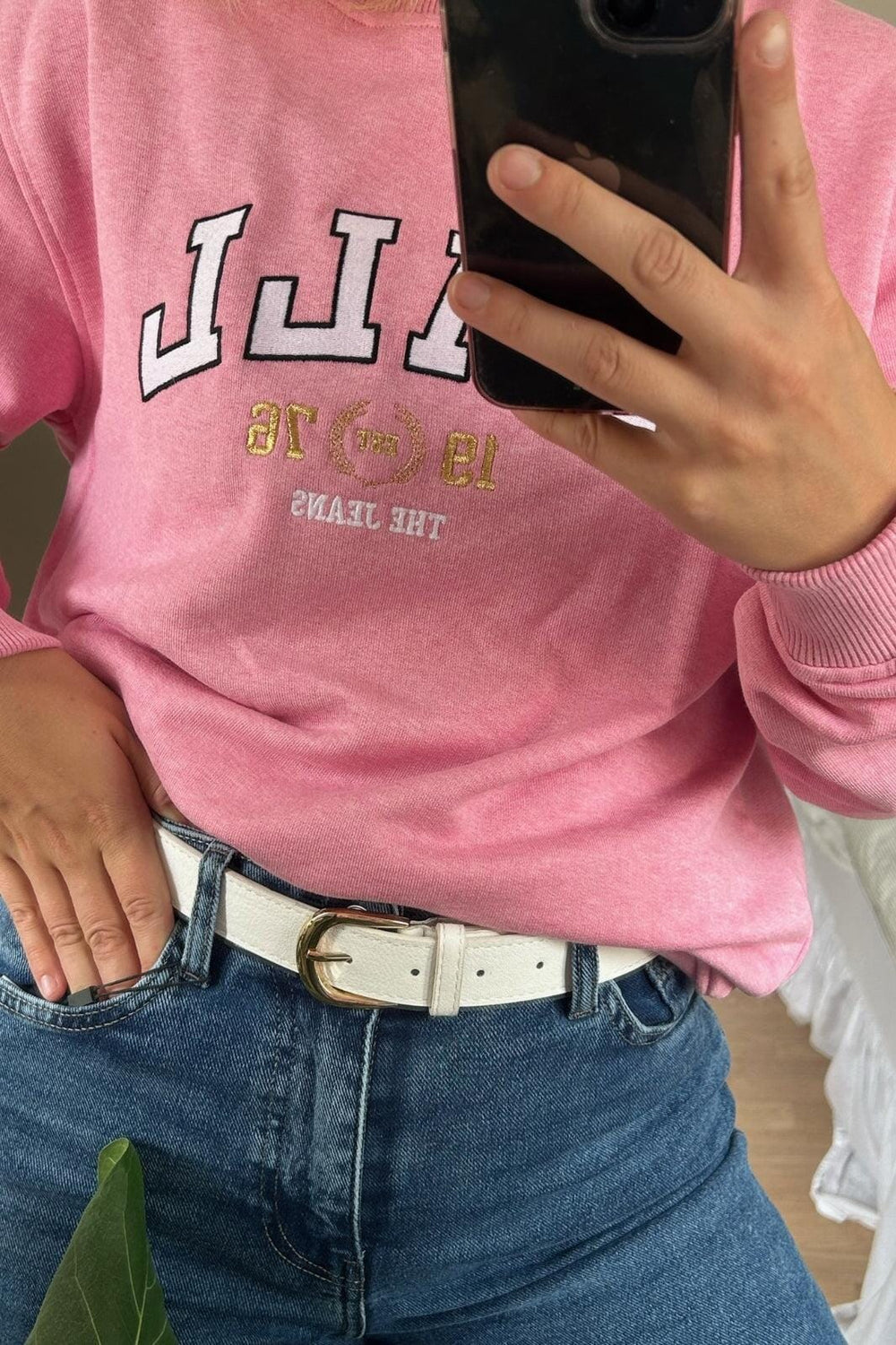 Anobel Copenhagen - Women's Faux Leather Belt PSH151 - White Bælter