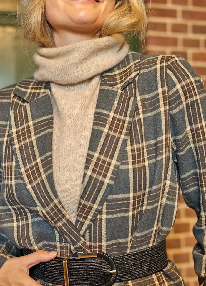 Black Colour - Bcnellie Blazer 41007 - Grey Kimono