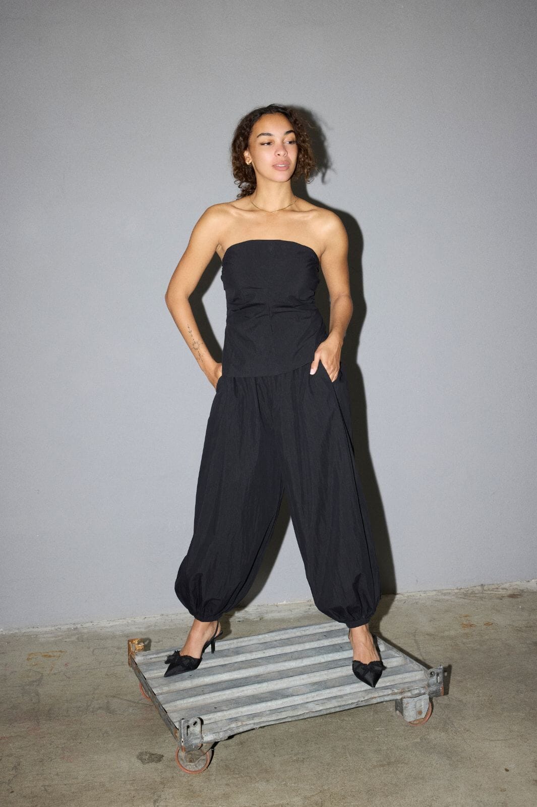 Co´Couture - Acasiacc Balloon Pant 41122 - 96 - Black Bukser
