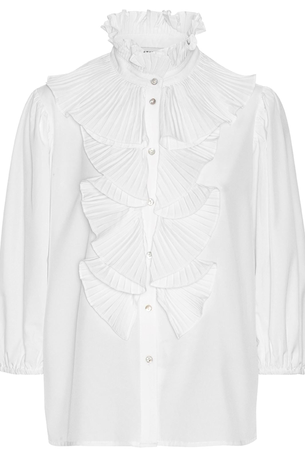 Continue - Pernille 3/4 Sleeve - 02 White Skjorter