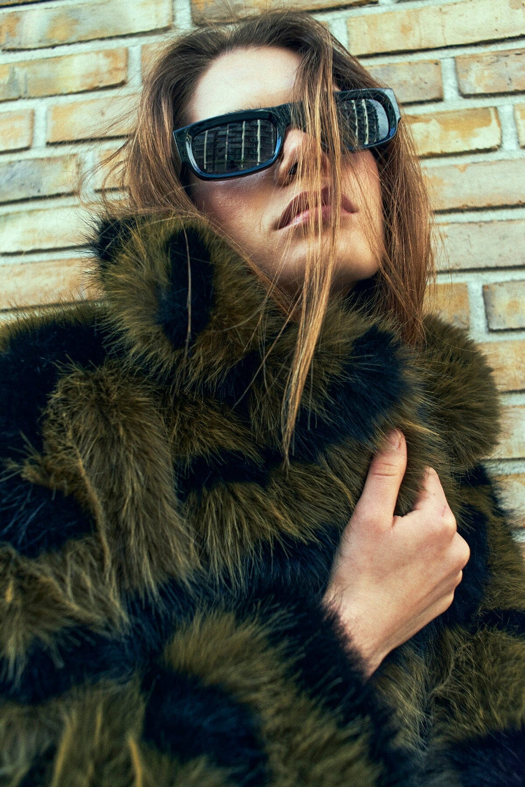 Copenhagen Muse - Cmplushy-jacket 207076 - 111 Dark Olive W, Black