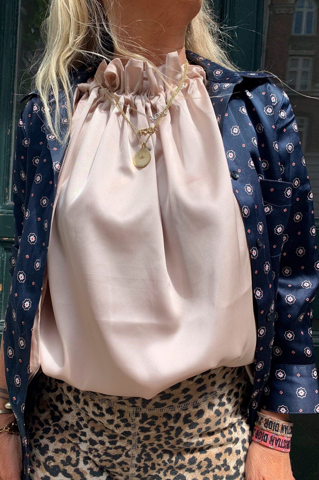 EMM Copenhagen - Elisabeth Top - Blush Satin Toppe