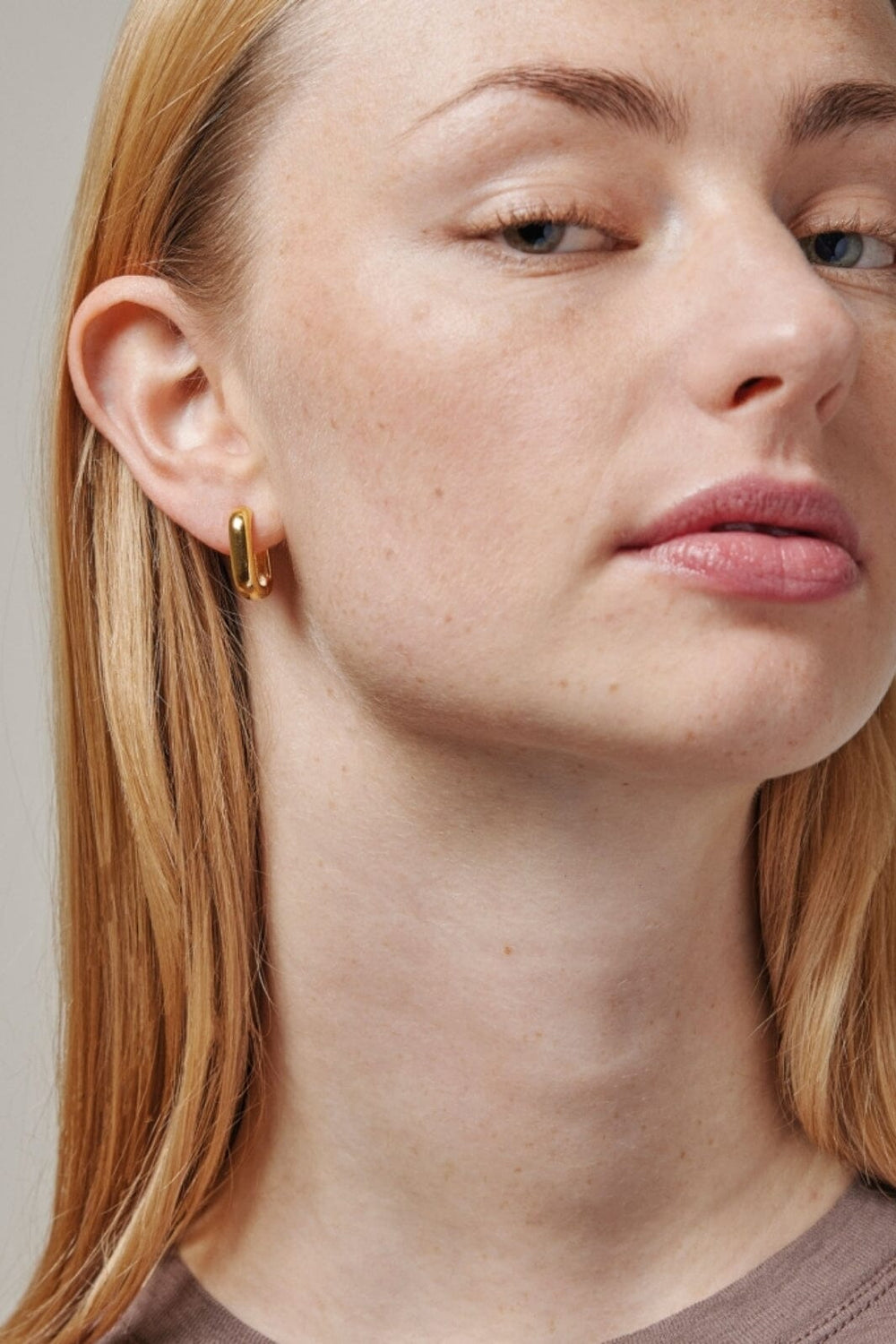 Enamel Copenhagen - Hoops, Square 18 Mm - 925S/Gp Øreringe