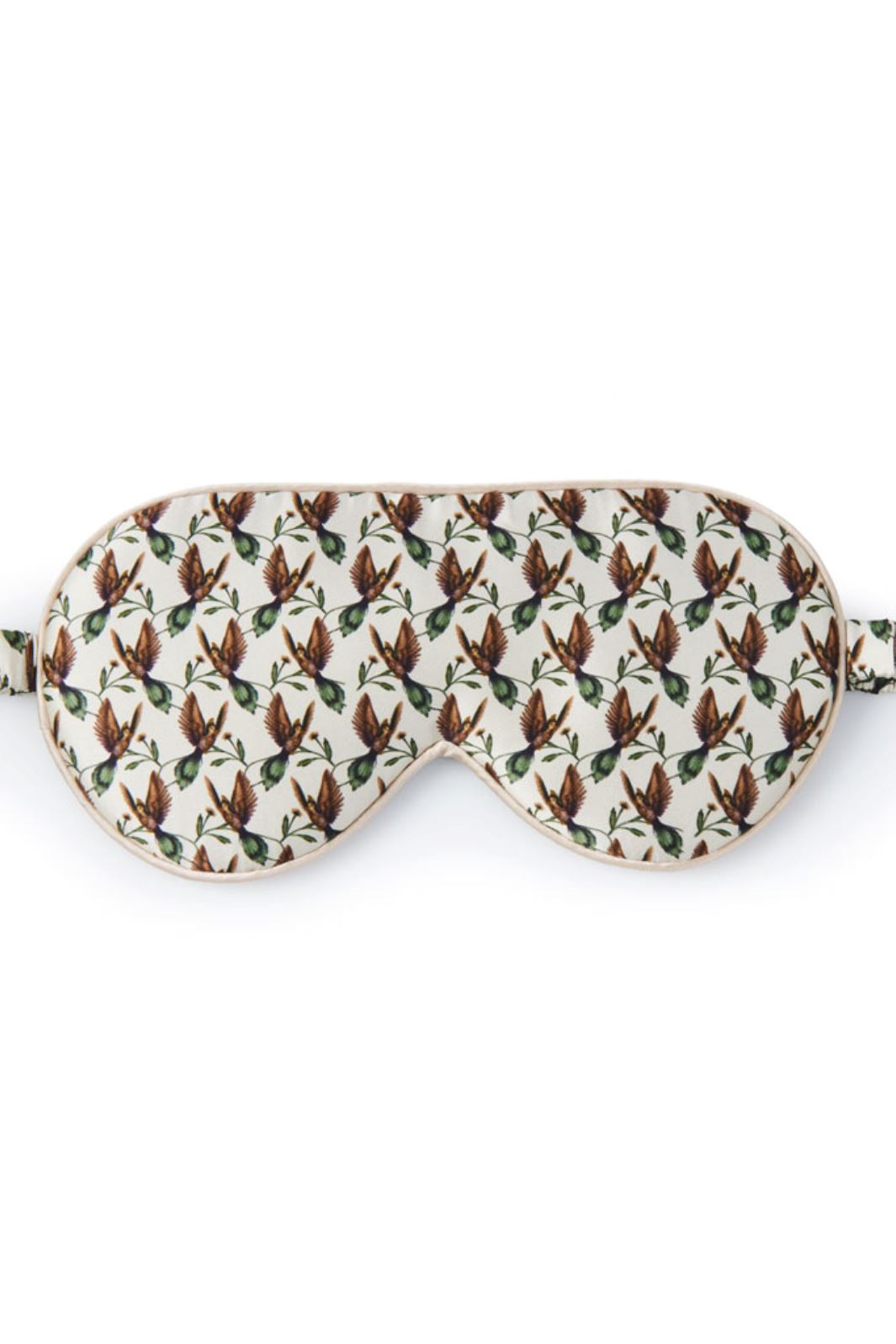 Fan Palm - Sleeping Eye Mask - Creme Hummingbird Sovemasker