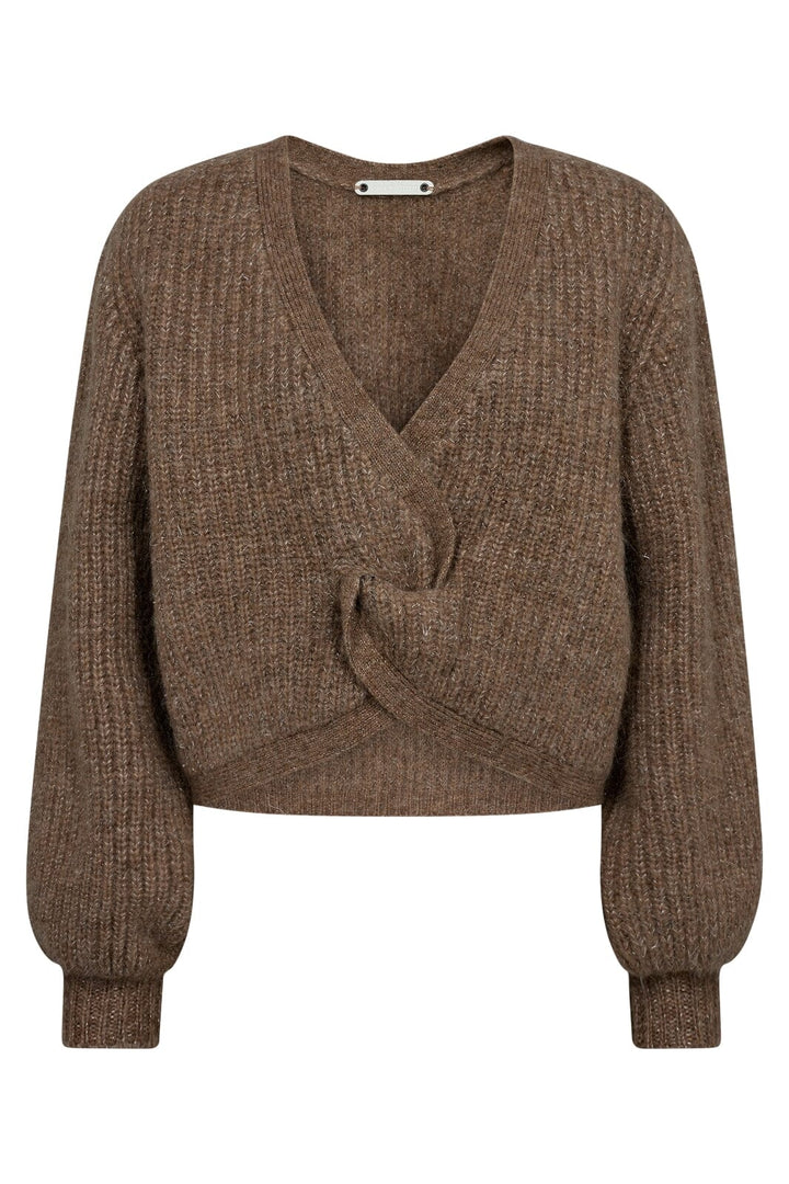 Forudbestilling - Co´couture - Cozycc Lurex Twist Knit 32132 - 154 Walnut Strikbluser