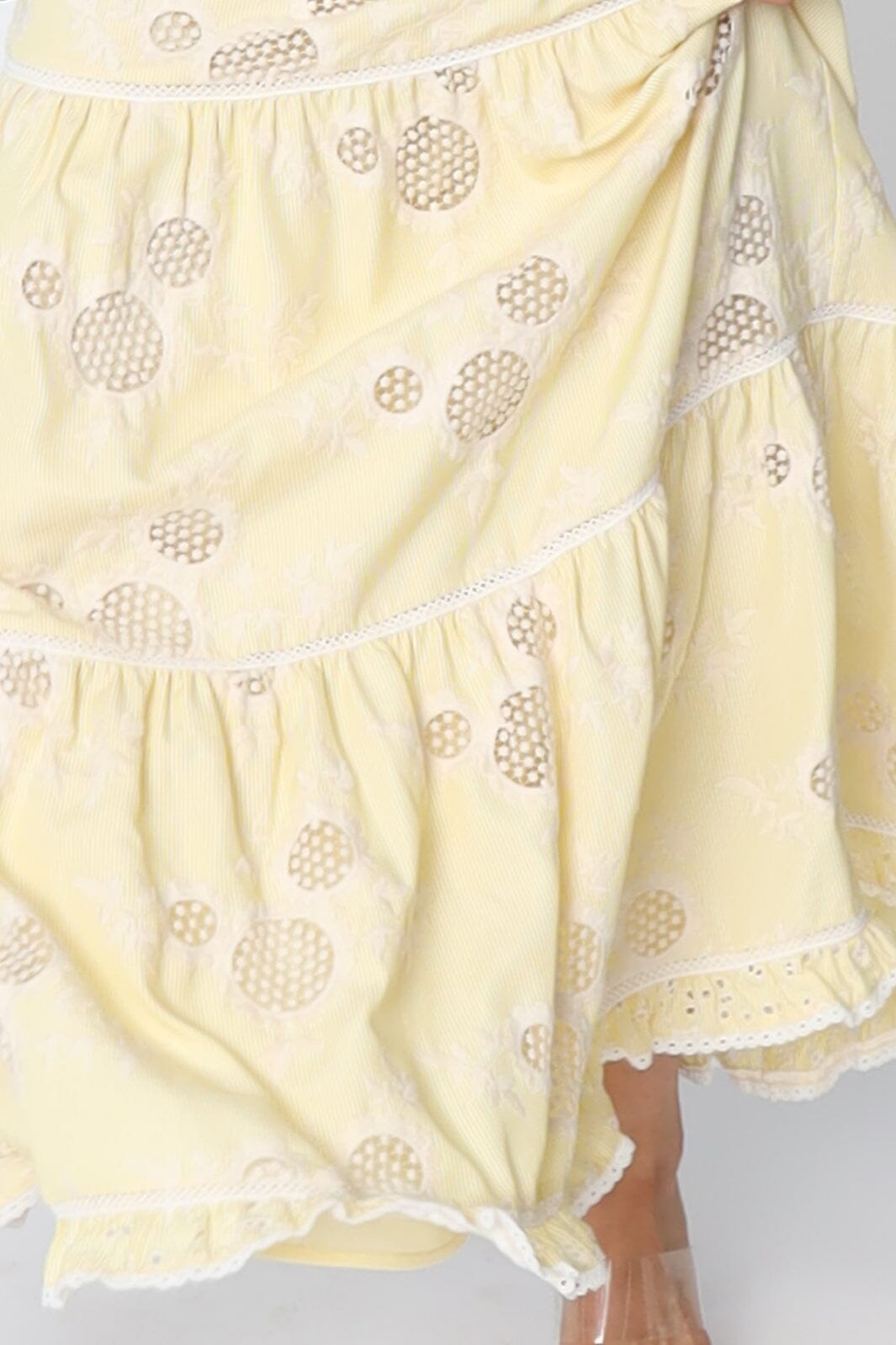 Cras - Sansa Maxiskirt C443 - 8034 - 8034 Yellow Stripe