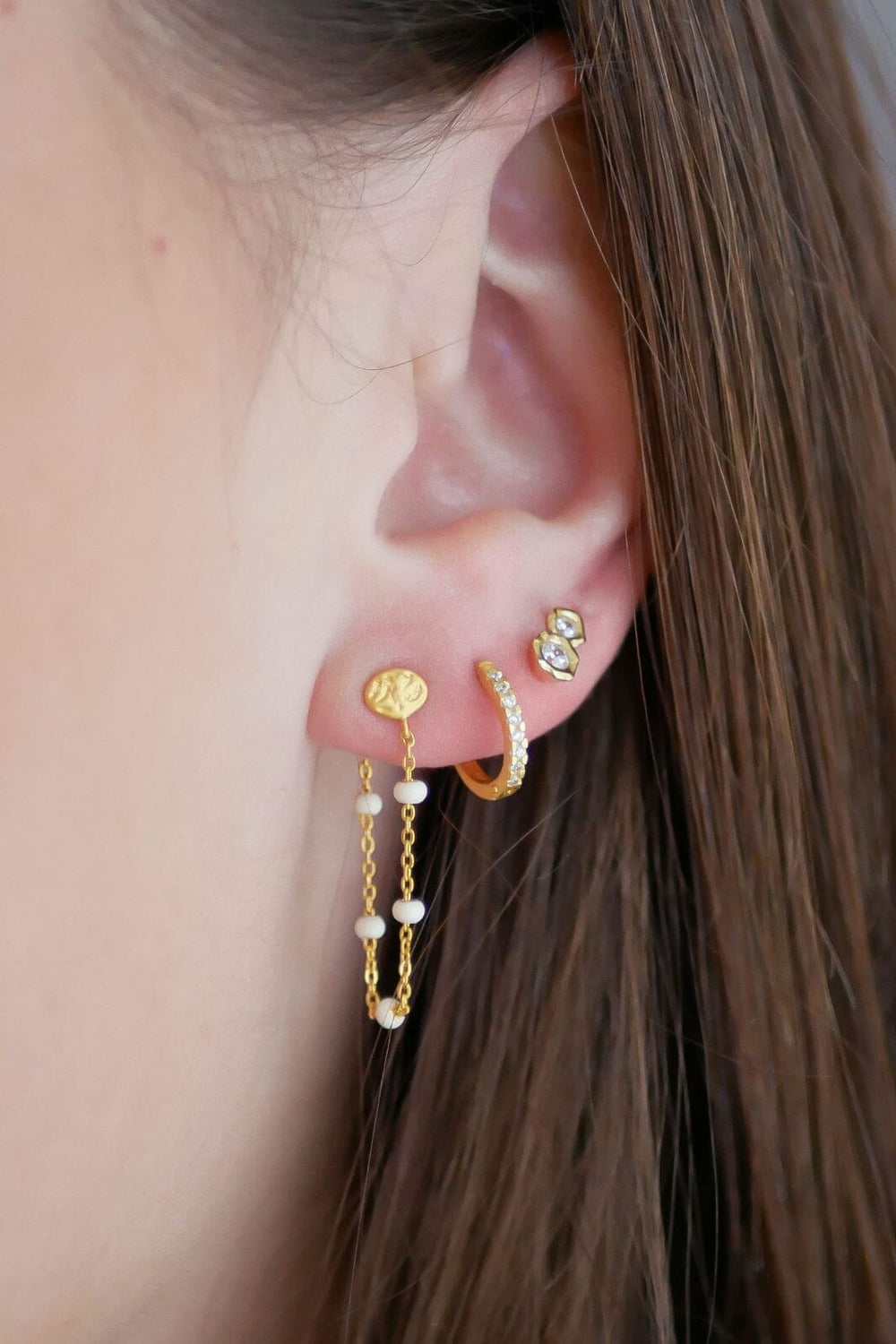 Forudbestilling - Enamel Copenhagen - Earring, Lola - Daisy Øreringe