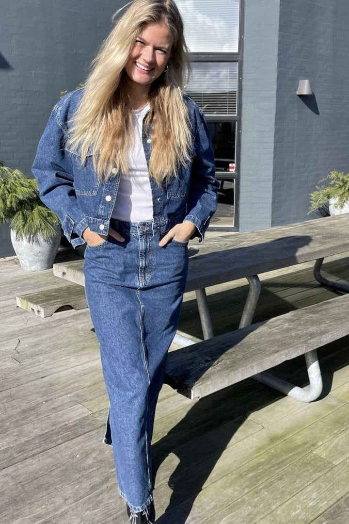 Forudbestilling - Global Funk - Joance-G - Mid vintage blue (Juni) Nederdele