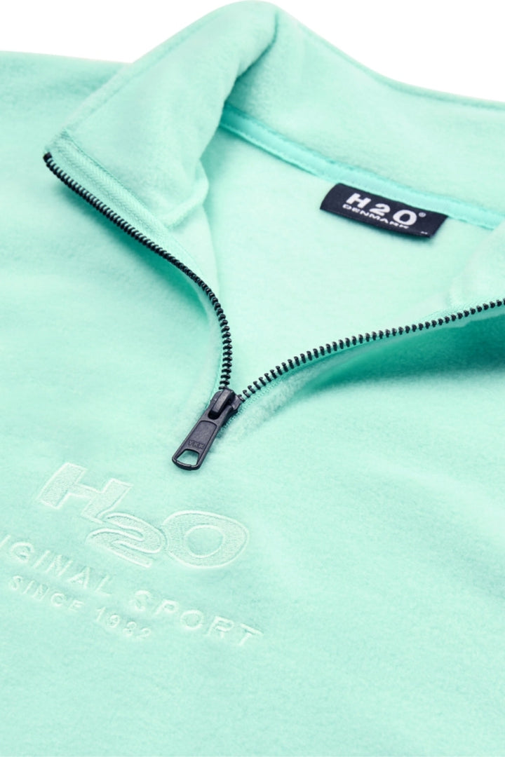 Forudbestilling - H2O - Blåvand II Fleece Half Zip - Pastel Green (Juni/Juli) Fleece jakker