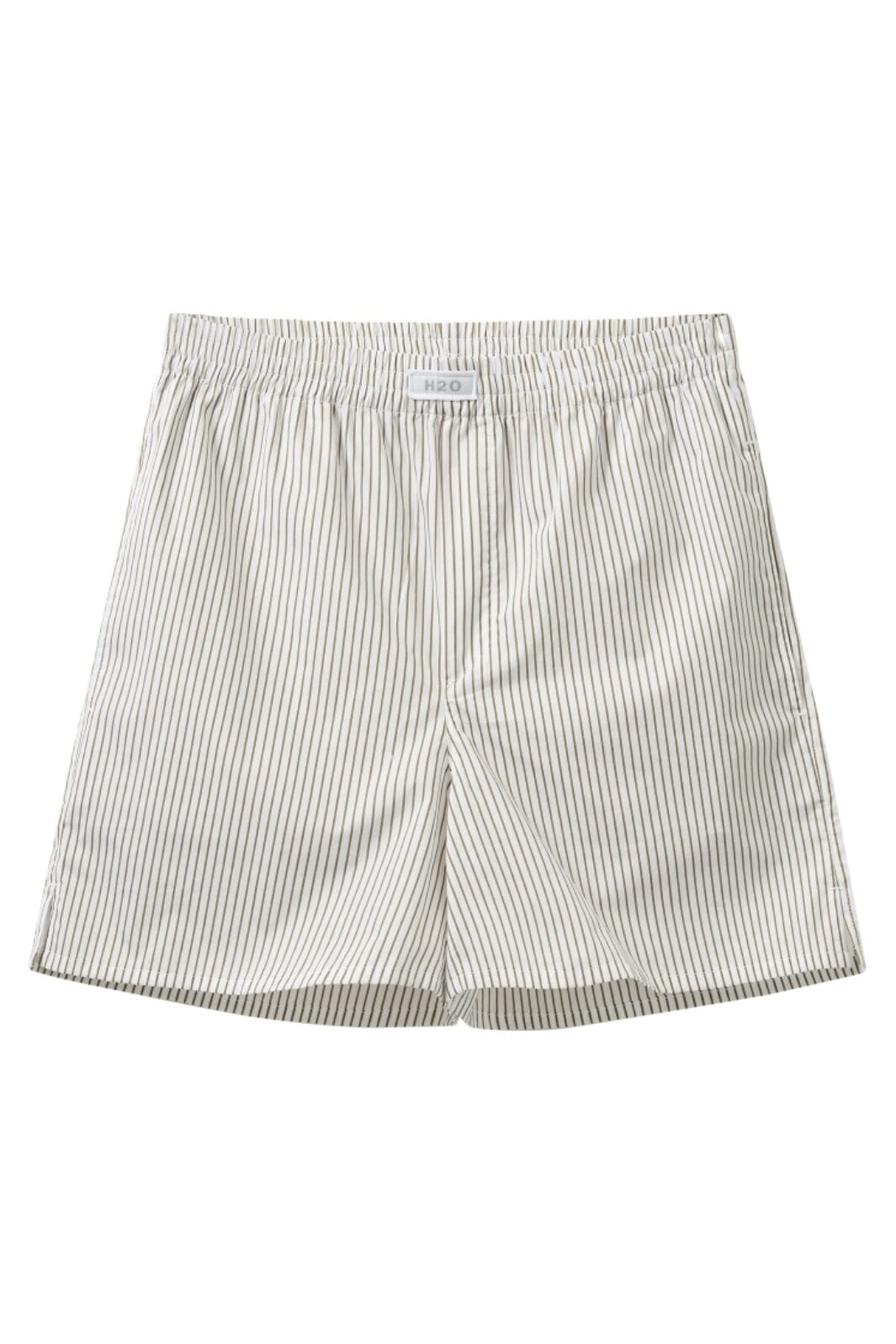 H2O - Rønne Essential Pajamas Shorts 100165-2 - 7043 - White/Brown
