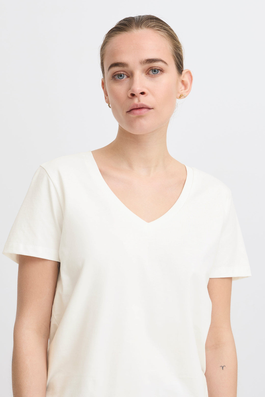 Forudbestilling - Ichi - Ihpalmoni Ss 20123412 - 114201 - Cloud Dancer T-shirts