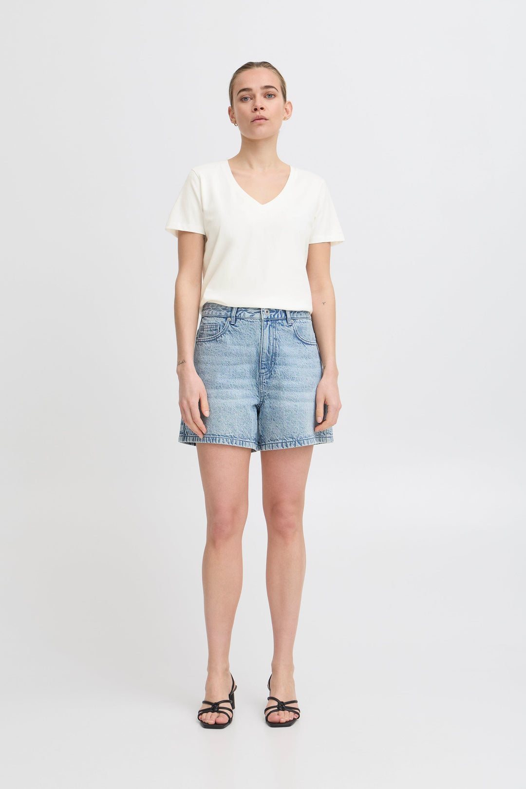 Forudbestilling - Ichi - Ihpalmoni Ss 20123412 - 114201 - Cloud Dancer T-shirts