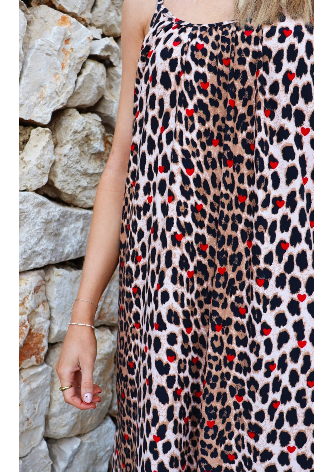 Liberte - Alma-Long-Strap-Dress 9579 - Lux Leo Red Heart