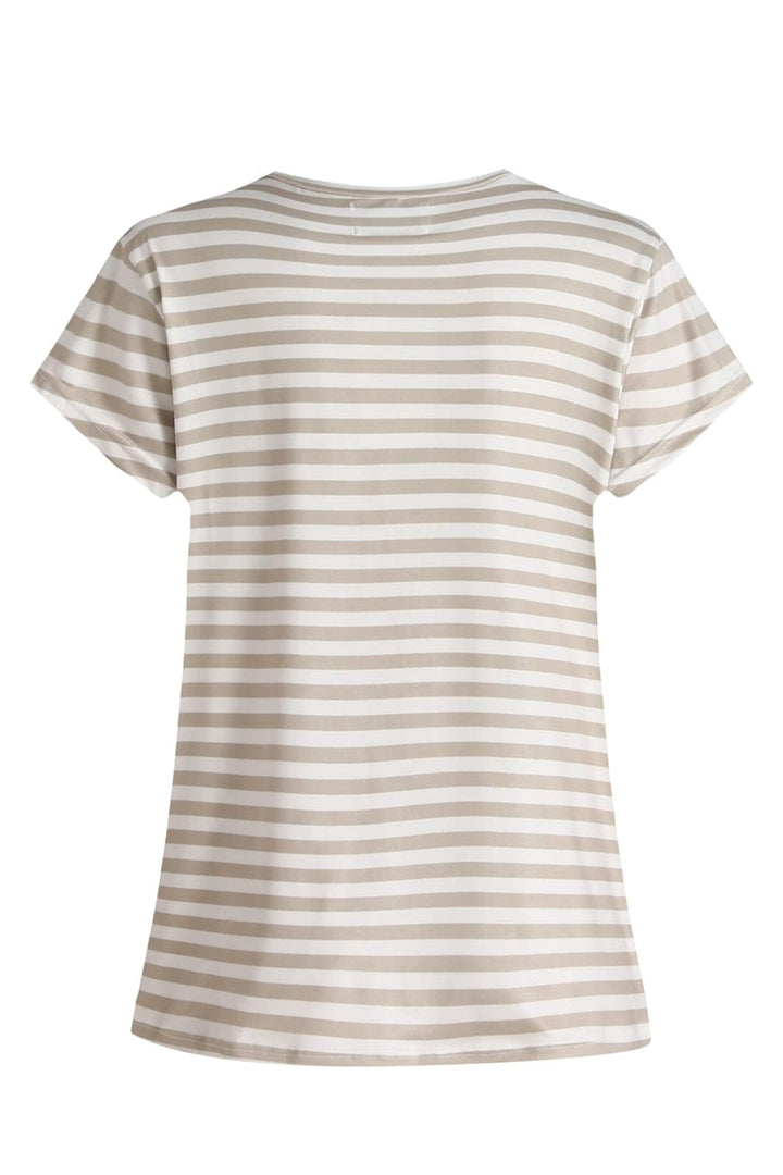 Liberte - Alma-U-Tshirt 9581 - Sand Ivory Stripe