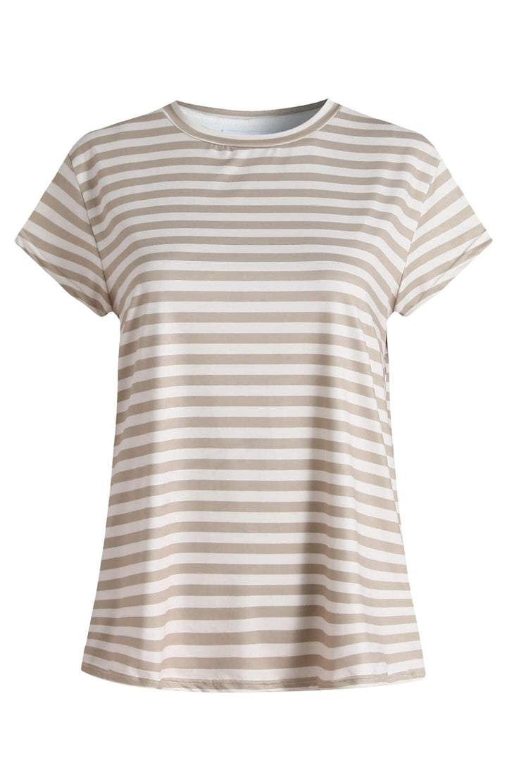 Liberte - Alma-U-Tshirt 9581 - Sand Ivory Stripe