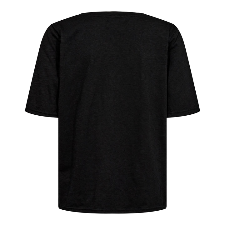 Forudbestilling - Liberte - Ulla-Ss-Vneck-Tshirt - Black T-shirts