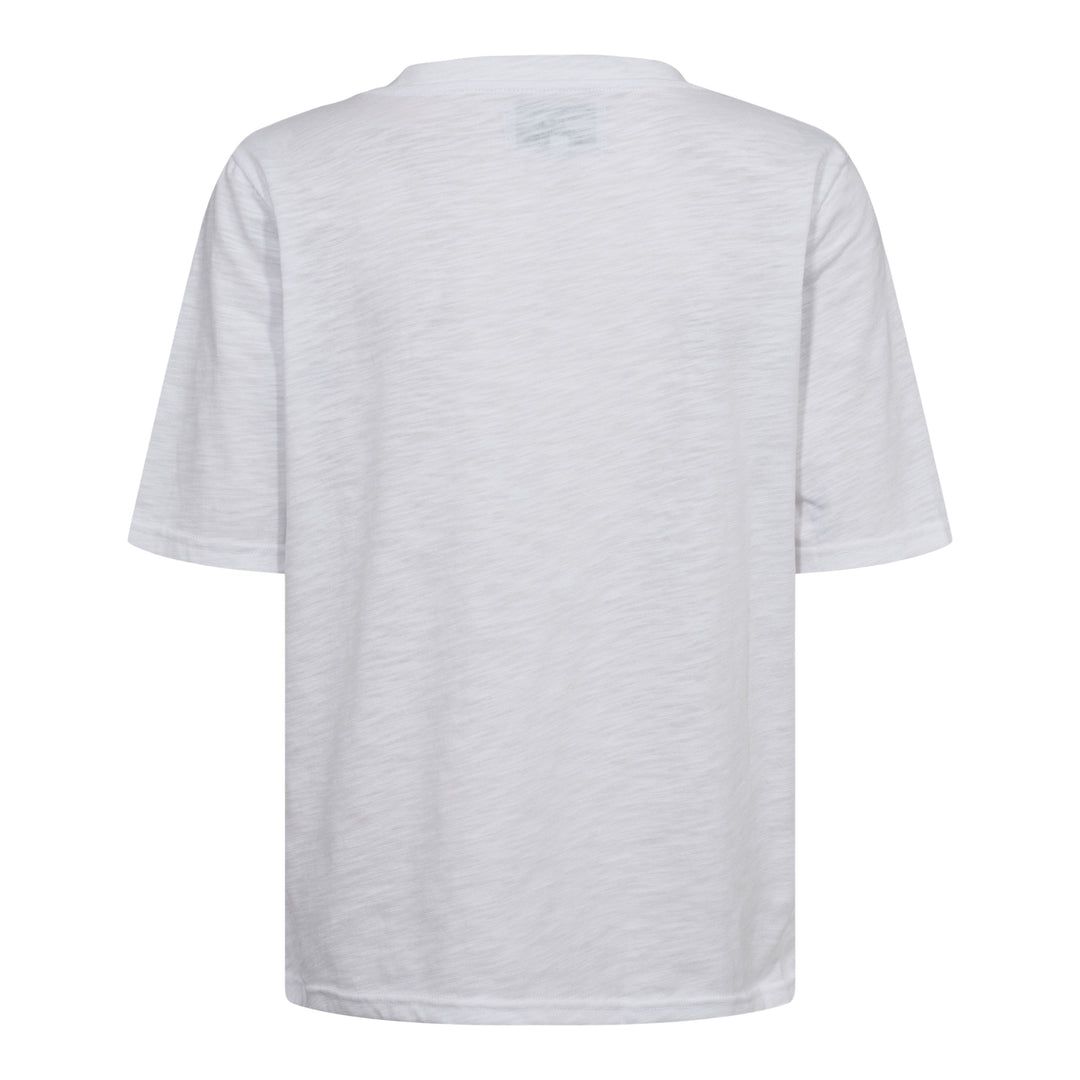 Forudbestilling - Liberte - Ulla-Ss-Vneck-Tshirt - White T-shirts