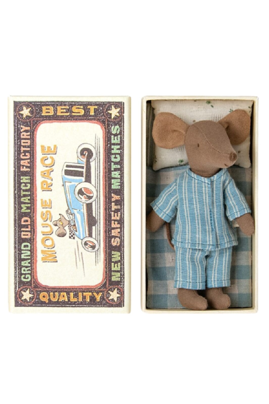 Forudbestilling - Maileg - Big Brother Mouse In Matchbox Jul