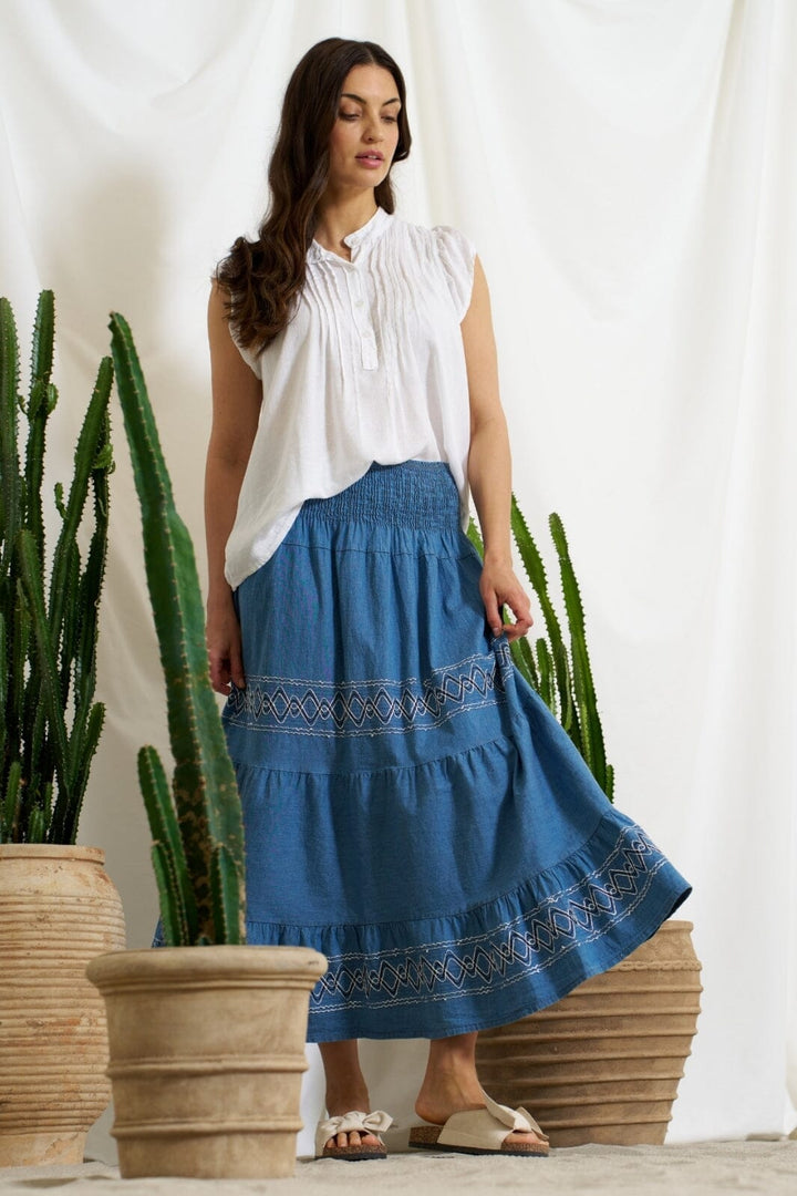 Marta Du Chateau - Mdchelvig Skirt 25304 - Jeans