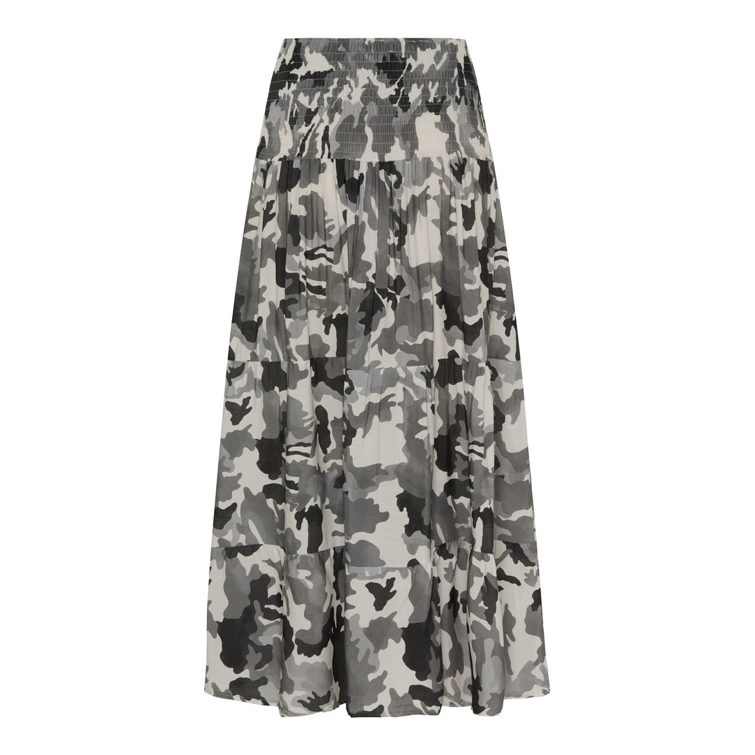 Forudbestilling - Marta Du Chateau - Mdcprincess Skirt - Print Grey Camo Nederdele