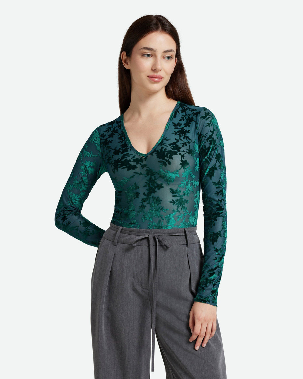 Forudbestilling - Moves - Mckenna 4105 - 5025 Quetzal Green Bodystockings