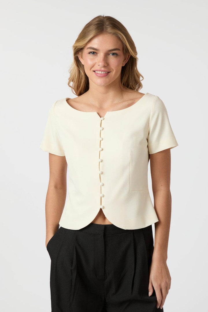 Neo Noir - Tango Structure Top 165513 - 121 - Off White