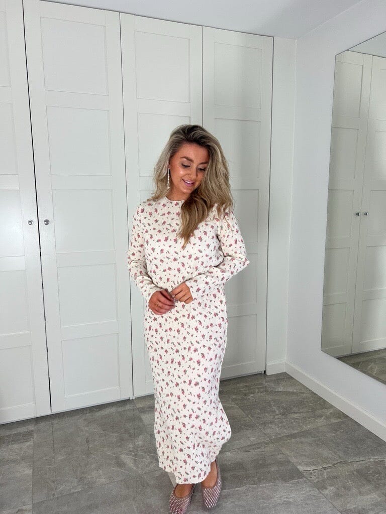 Forudbestilling - Neo Noir - Vogue Blossom Dress 165201 - 191 - Light Yellow Kjoler