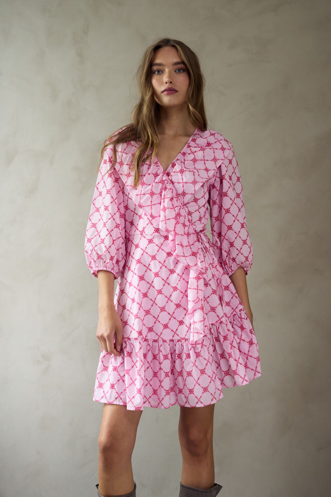 Forudbestilling - Noella - Kayann Dress - 1266 Pink Lemonade Combo Kjoler