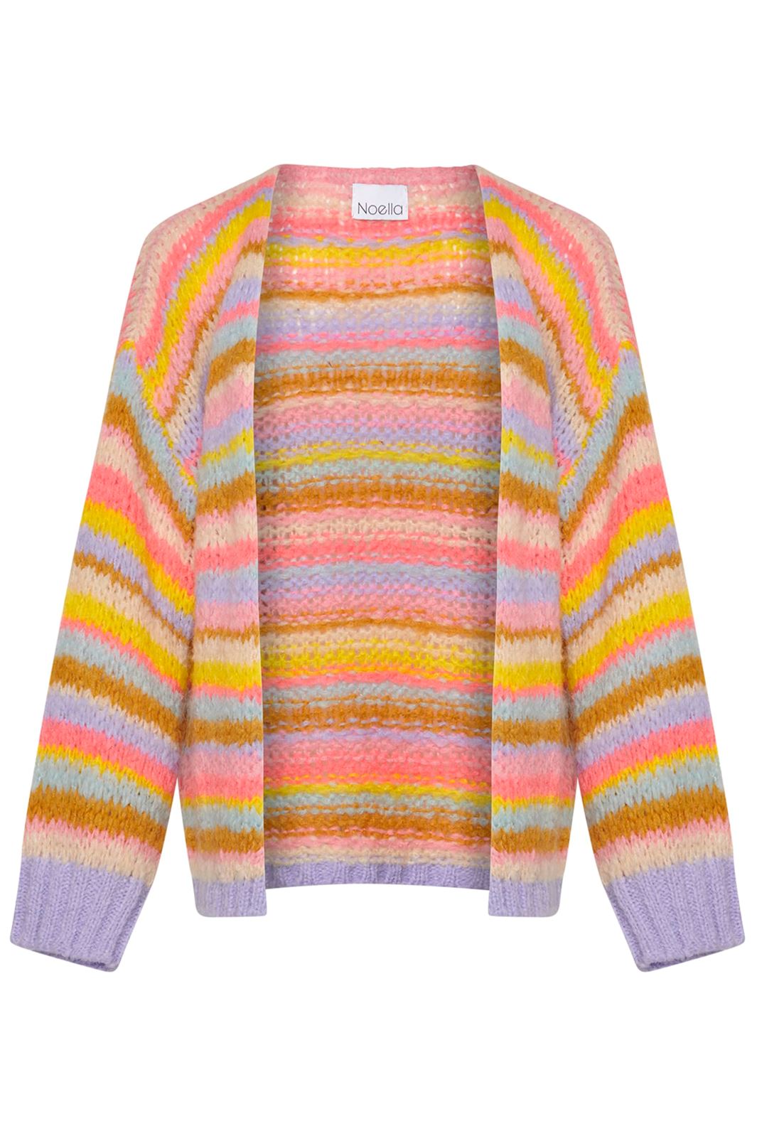 Forudbestilling - Noella - Pool Knit Cardigan - Multi Mix (Marts) Cardigans