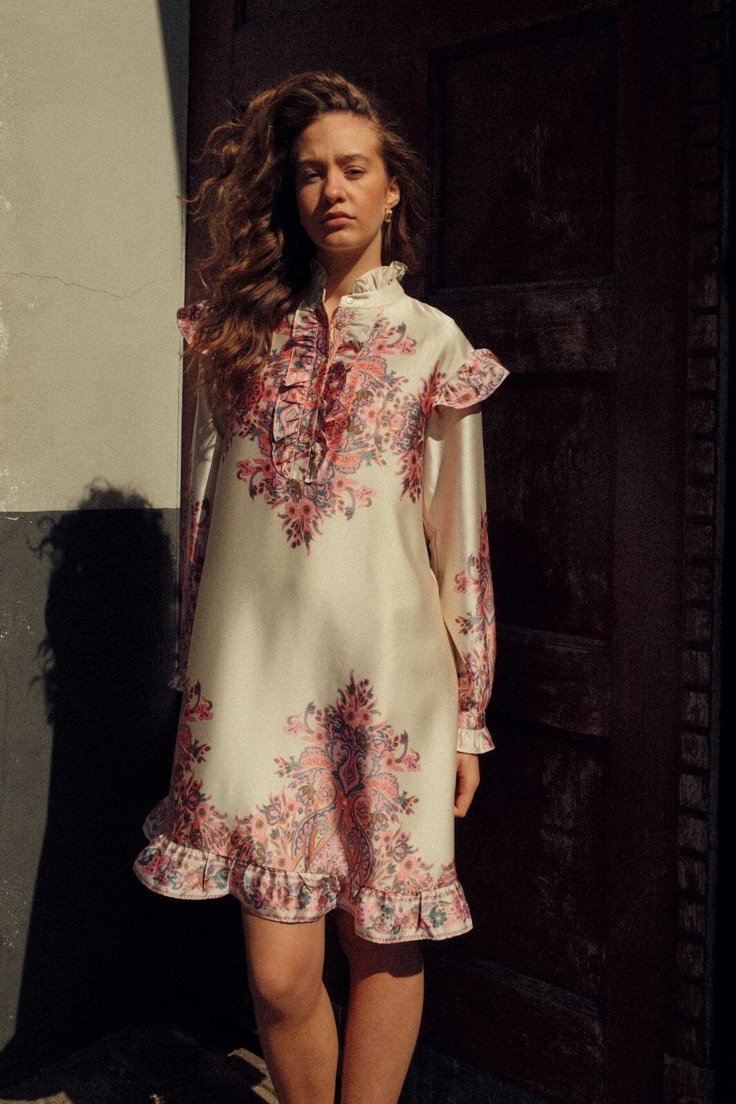 Noella - Reno Ruby Ruffle Dress 14790001 - 1422 - Drusella Print