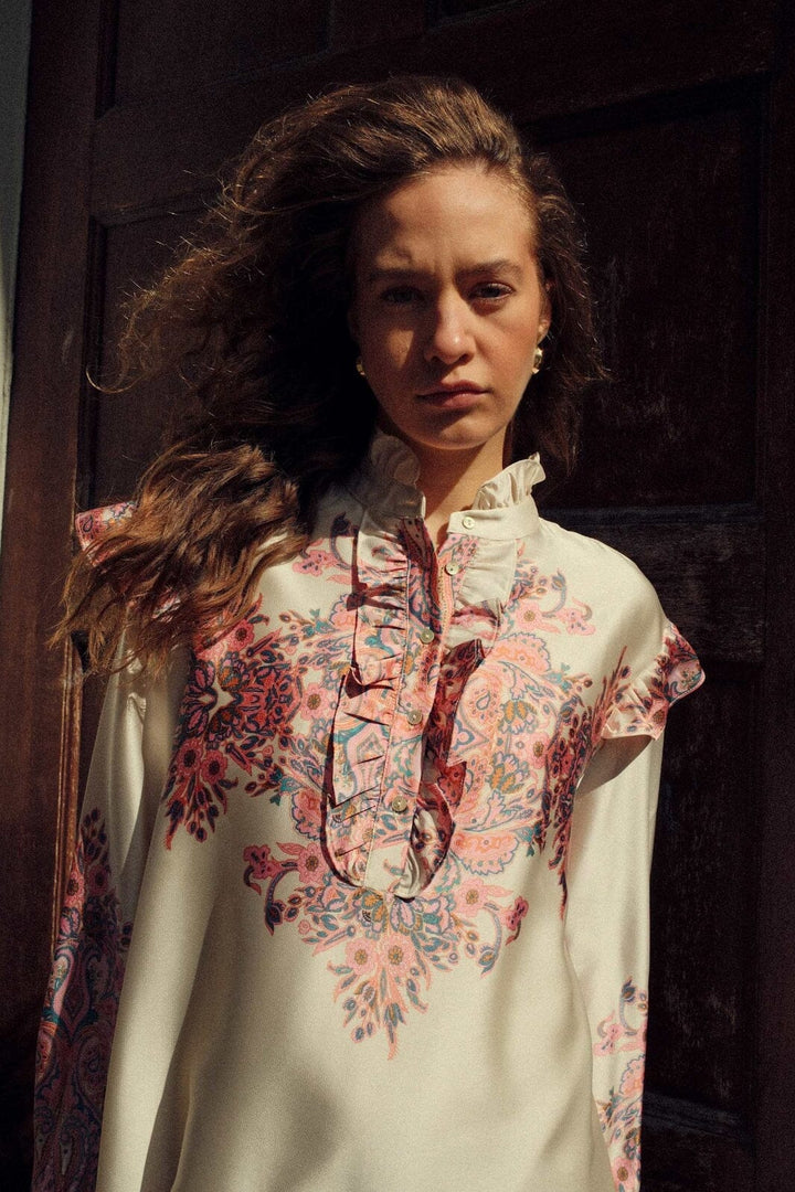 Noella - Reno Ruby Ruffle Dress 14790001 - 1422 - Drusella Print