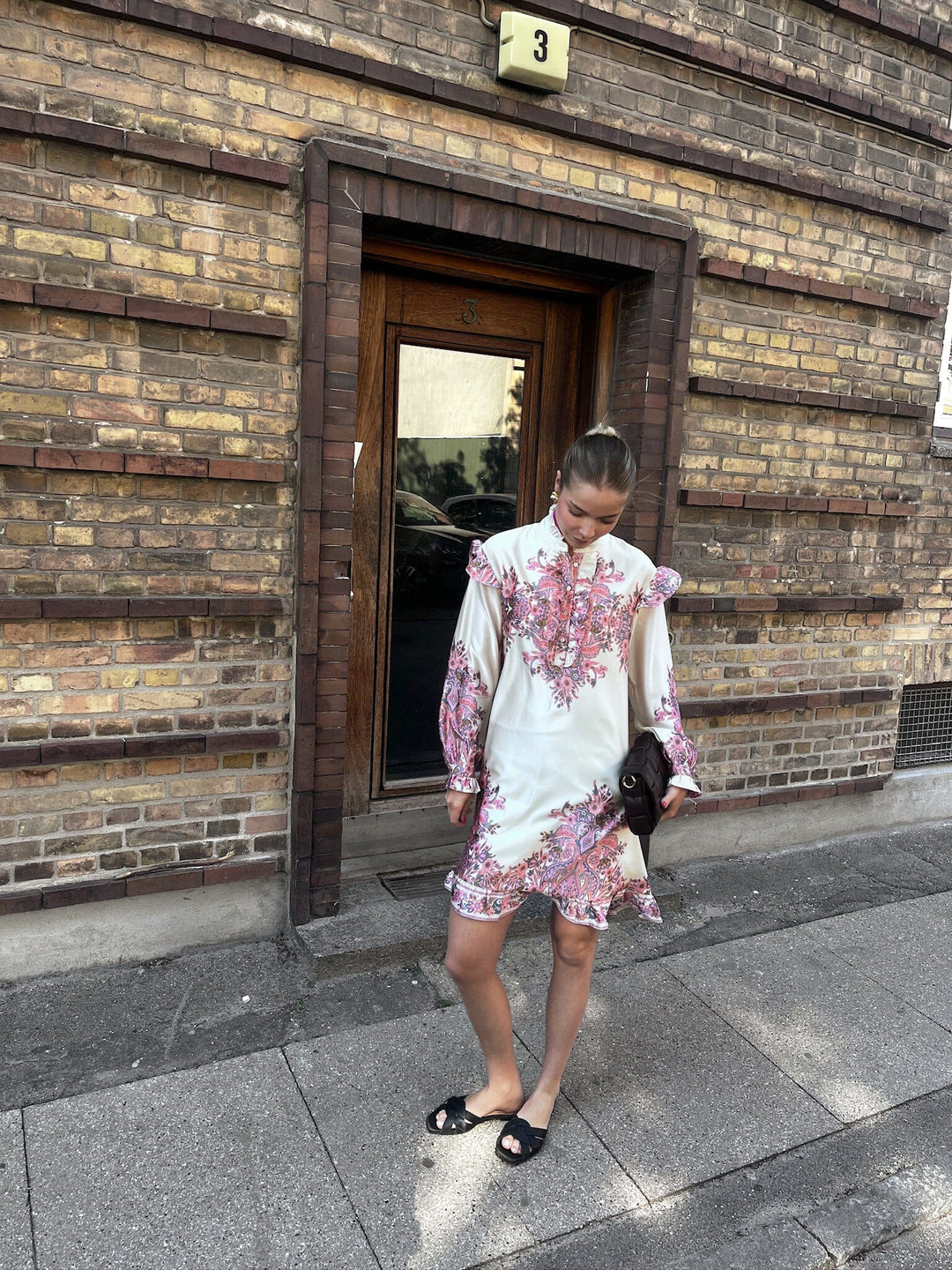 Forudbestilling - Noella - Reno Ruby Ruffle Dress 14790001 - 1422 - Drusella Print Kjoler