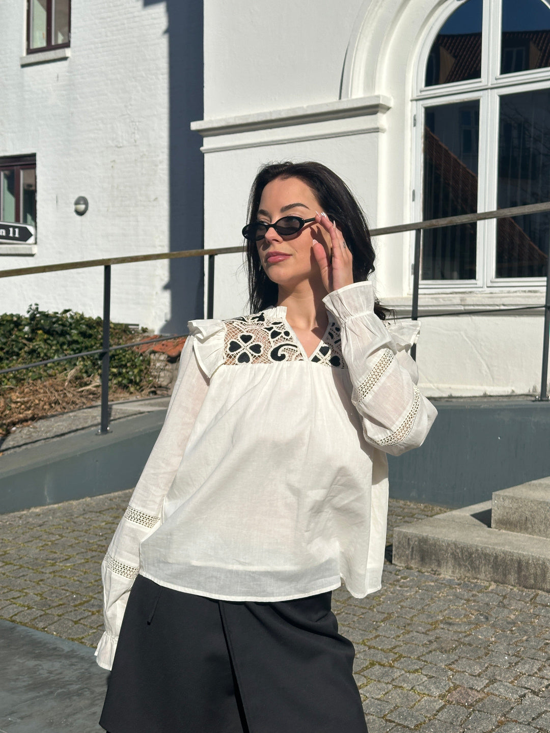 Forudbestilling - Noella - Salba Blouse 12590001 - 974 - Ivory Bluser