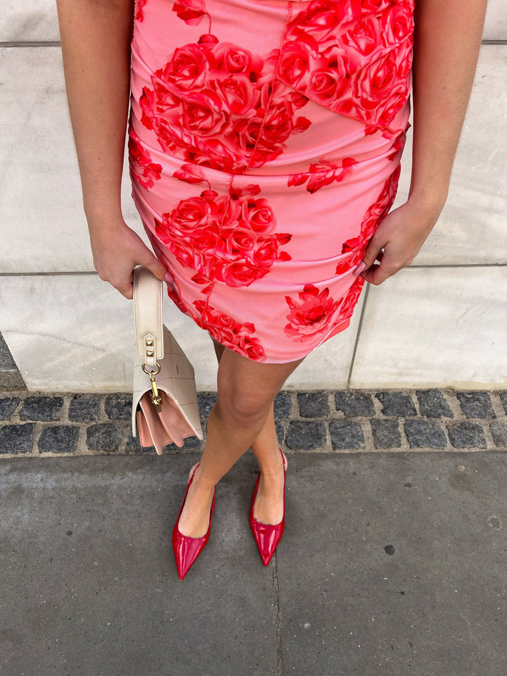 Forudbestilling - Noella - Sutton Short Dress - 486 Rose Print Kjoler