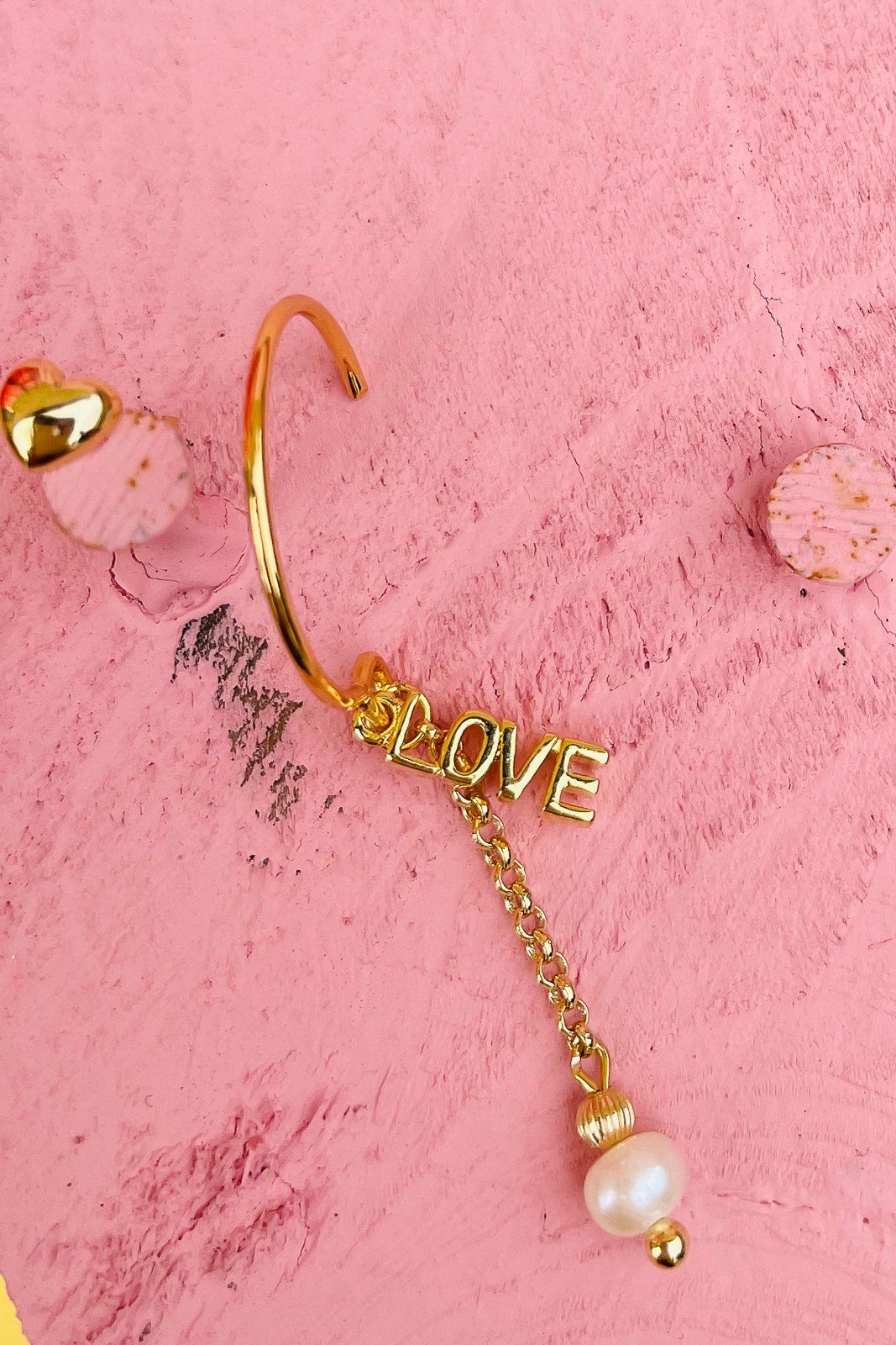 FRIIHOF+SIIG - Øreringe Love Box - Guld - (1 Par) Øreringe