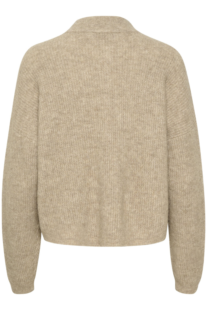 Gestuz - AlphaGZ Short Cardigan NOOS - Warm Sand Melange Cardigans