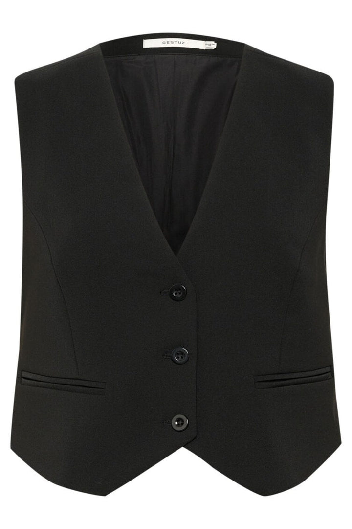 Gestuz - JoelleGZ short waistcoat - Black Veste