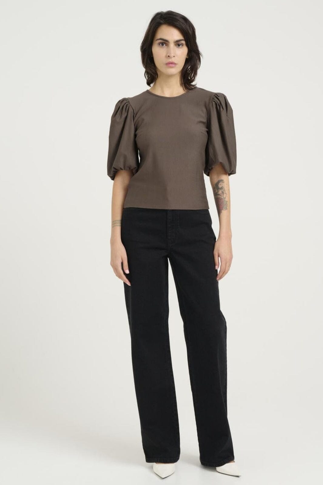 Gestuz - Rifagz Balloon Blouse - 100837 Earth Bluser