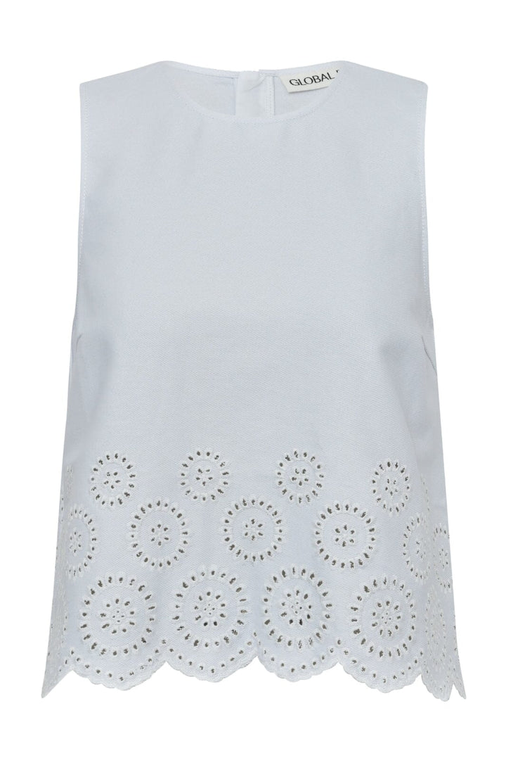 Global Funk - Rihne Scallop-G - 800 White T-shirts