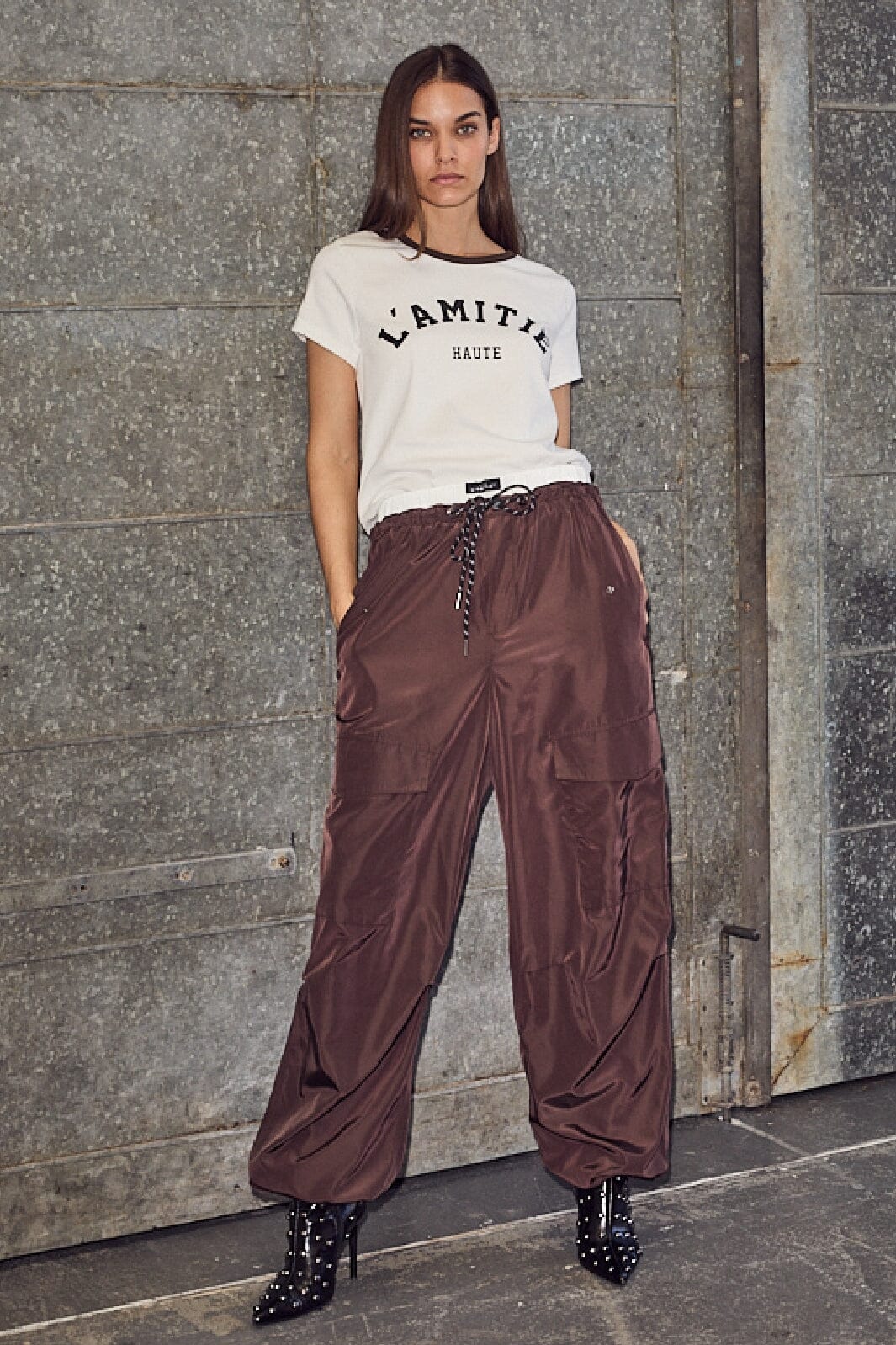 Haute L'Amitié - Cargo Pull On Trouser HL10265 - Mocca Bukser