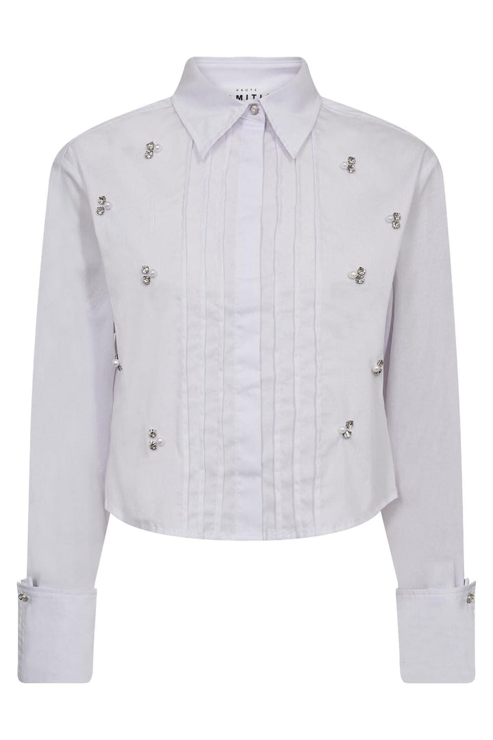 Haute L'Amitié - Pearl Crop Shirt HL10334 - White
