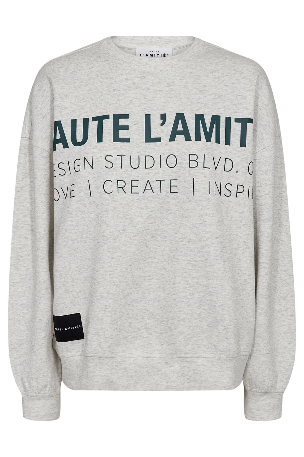 Haute L'Amitié - Studio Logo Sweat HL10446 - Pearl Melange Sweatshirts
