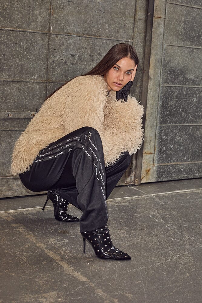 Haute L'Amitié - Tibet Fur Jacket HL10275 - Off-White Jakker