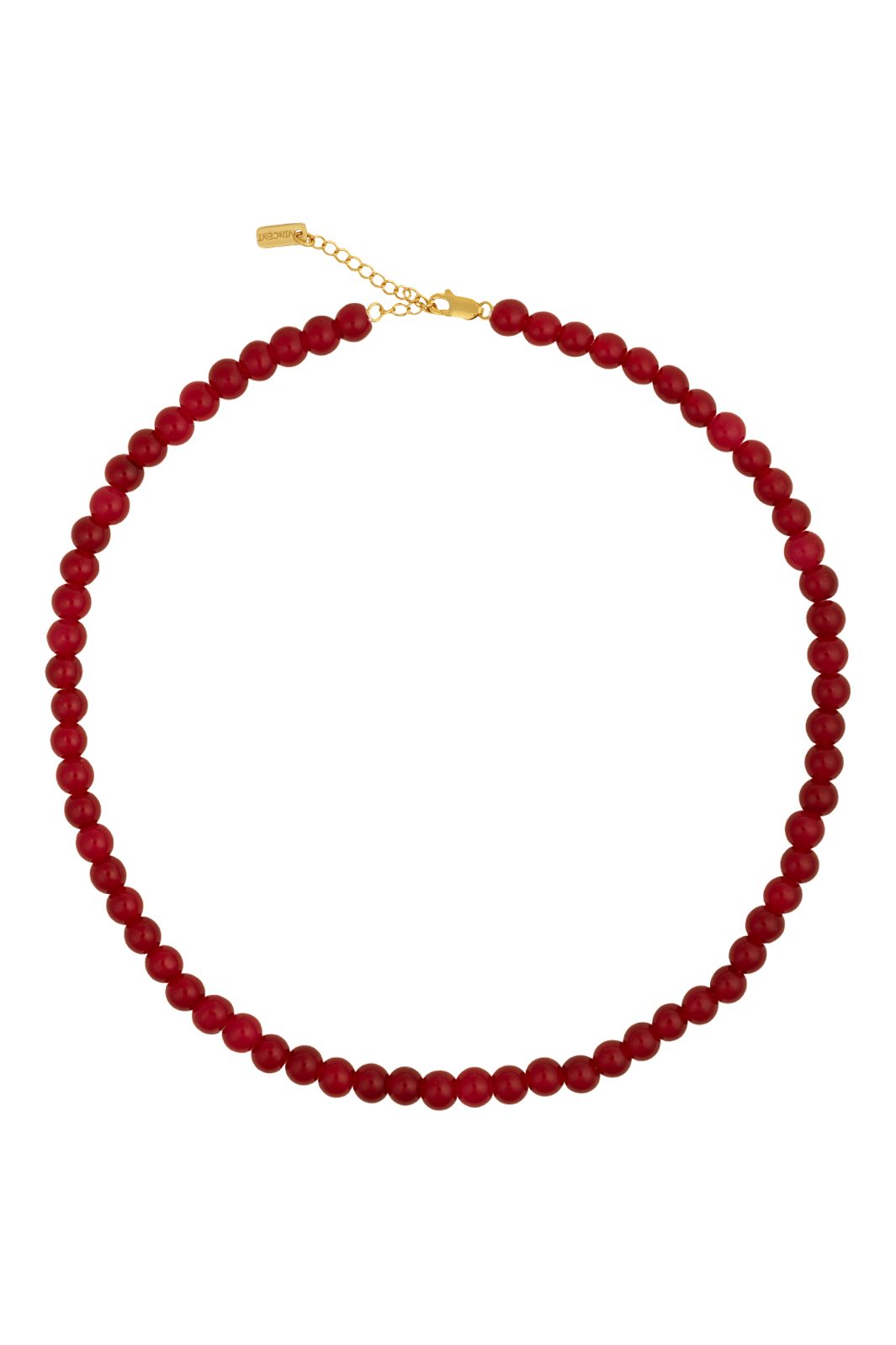 House Of Vincent - Candy Coral Berry S Necklace VJ233-UNG-R-S - Red - Gilded